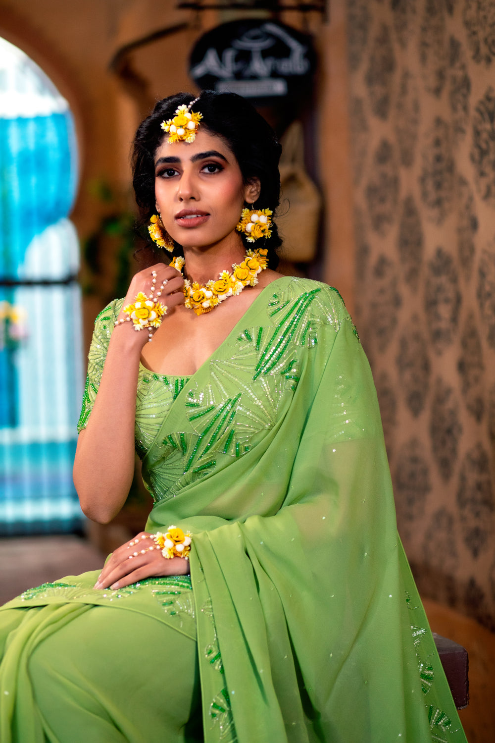 Green Saree