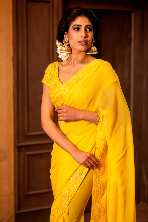 Yellow Saree