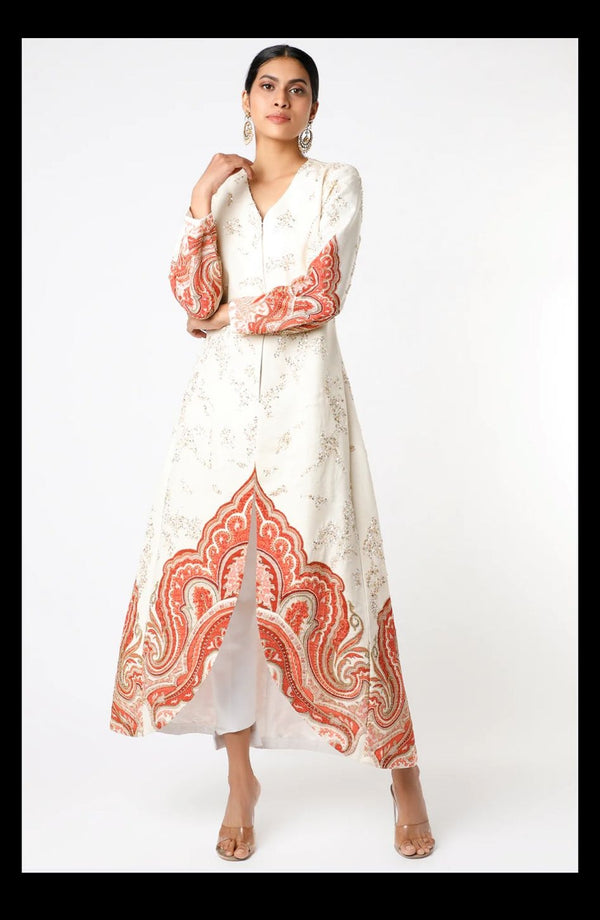 Crepe Jacket With Dhoti